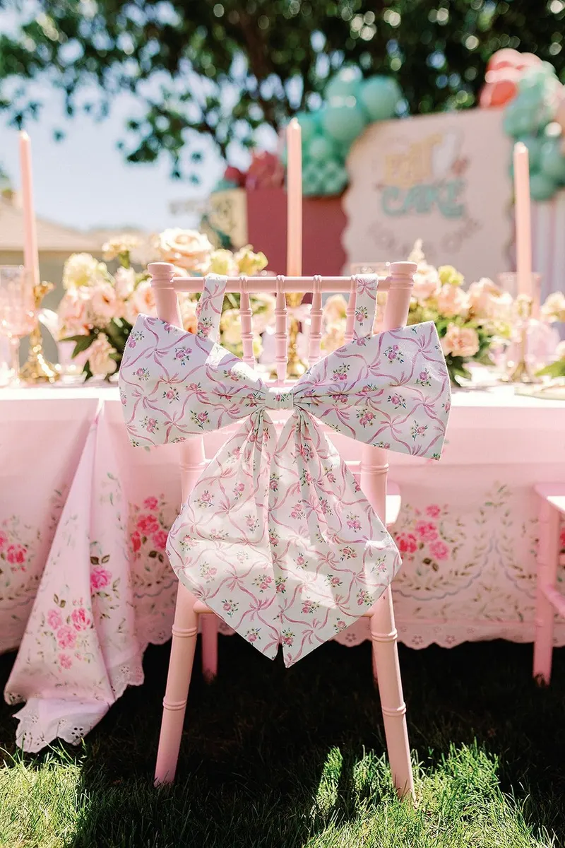 Floral Bow Chairbacks
