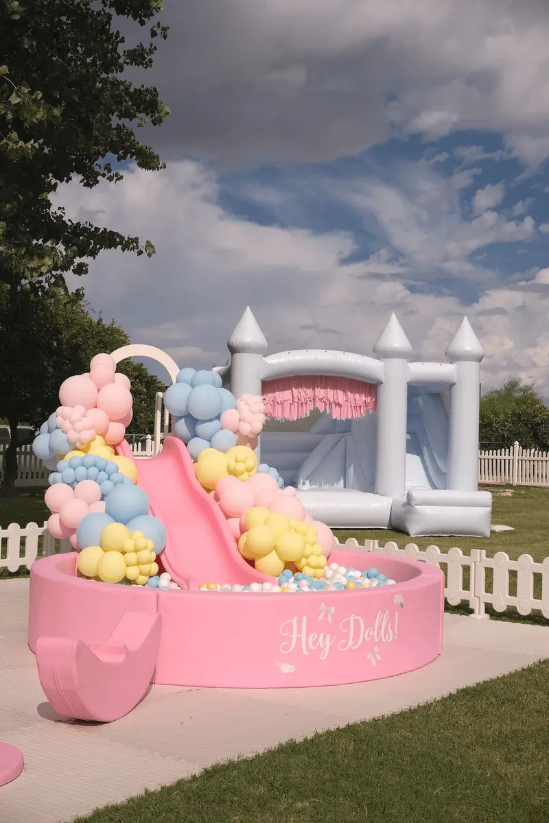 9' Pink Round Ball Pit