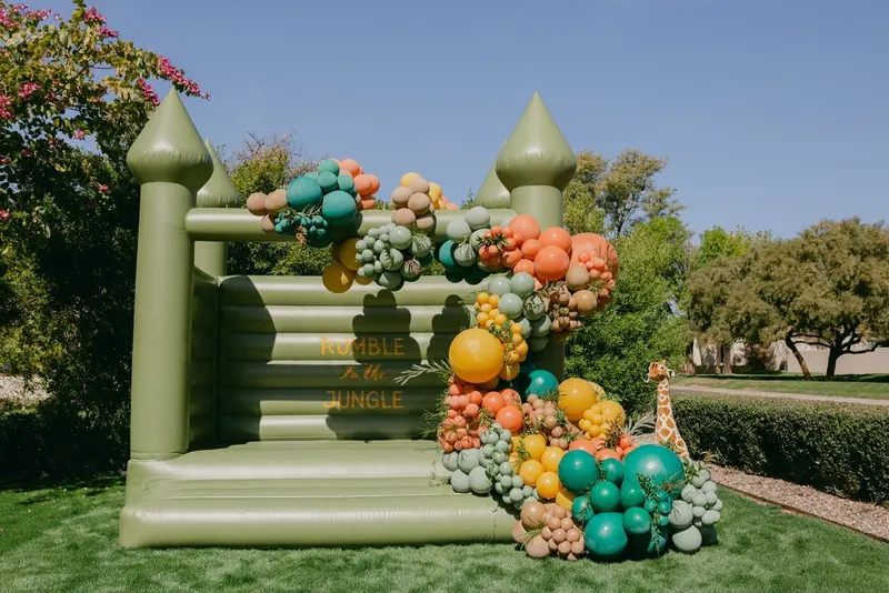 The Pine — Olive Green Bounce House