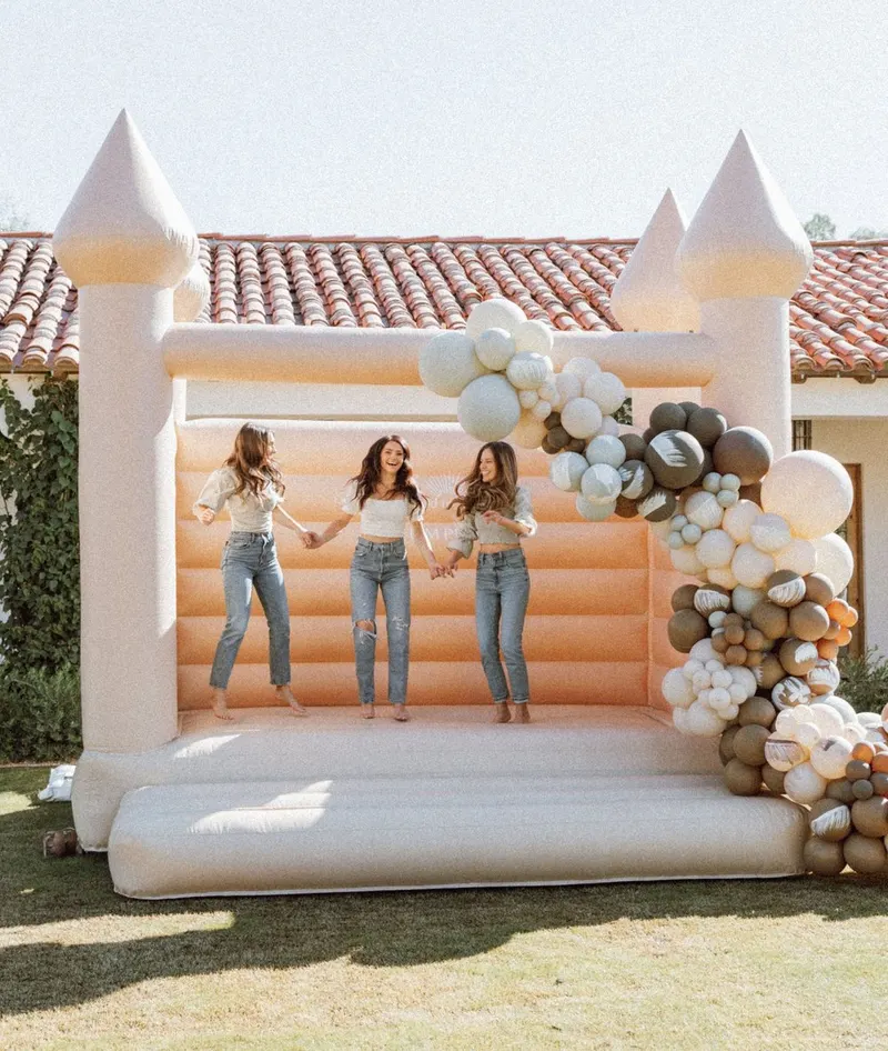 The Sand Castle — Taupe Bounce House