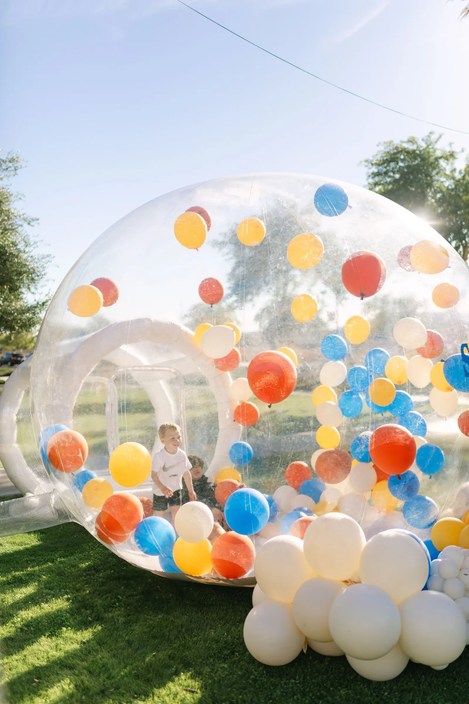 The Bubble House transparent dome at an event