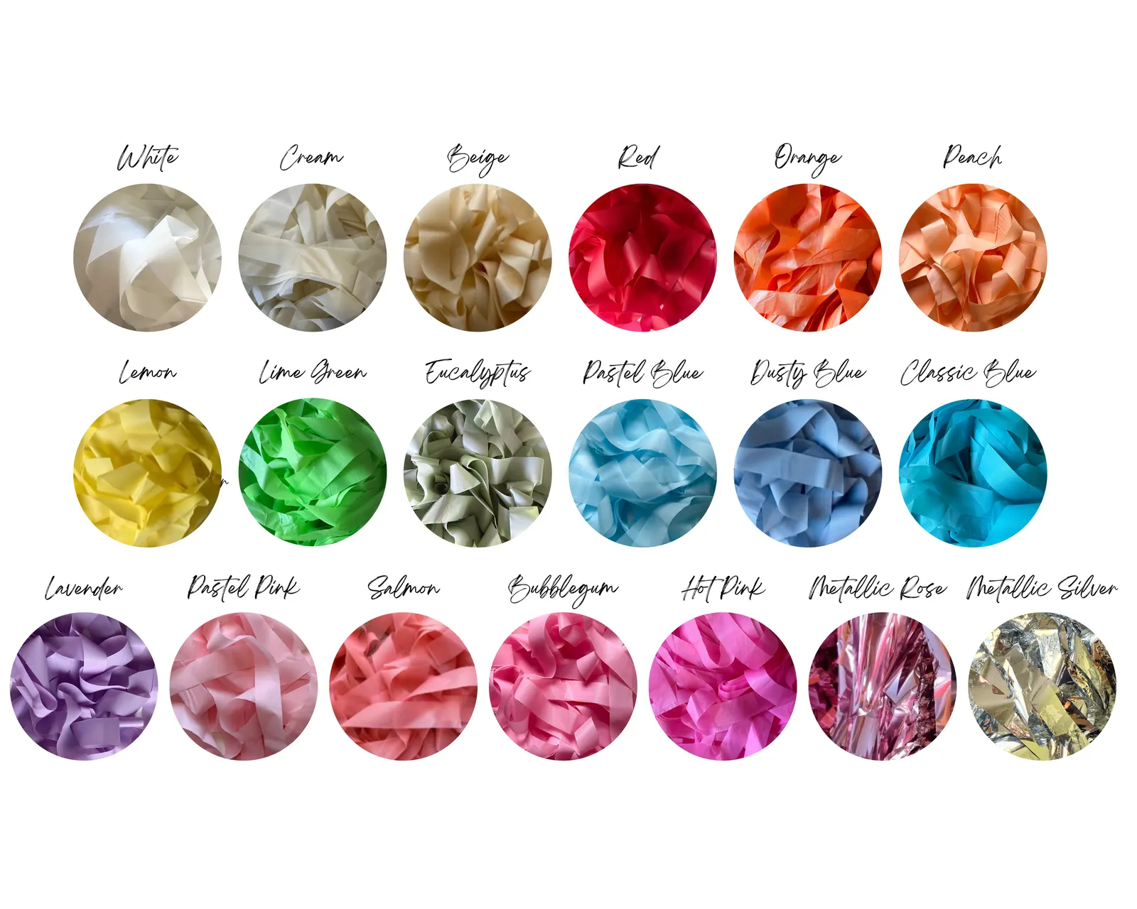 Fringe color options